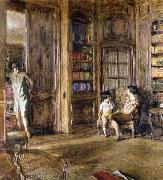 Edouard Vuillard In the Library Sweden oil painting artist